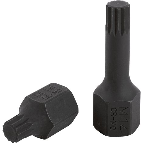 KS Tools 1/2 DUODRIVE Spezial-Kraft-Bit-Stecknuss XZN, M14,43 mm kurz