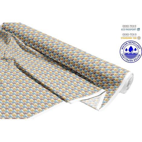 TESSUTI DECORATIVI PER ESTERNI OXFORD - Motivo figure spaziali colorate I DR103 (1/5)