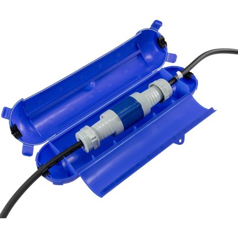 Boîte de protection de sécurité CHILITEC pour câbles, IP44, 365x90 mm, bleu