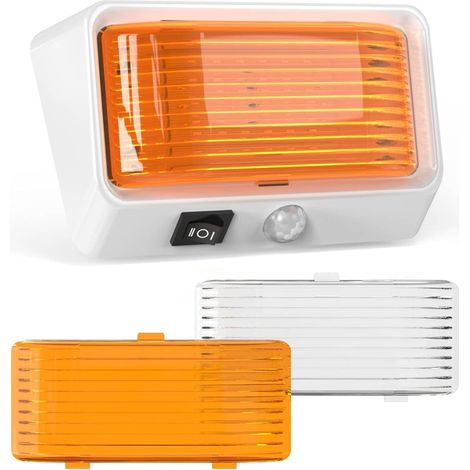 Éclairage LED Extérieur 12V pour Porche de Camping-Car Auvent avec Interrupteur, 300LM IP66 Nano étanche 12V LEDs Lumières pour Camper Bateau Camion Caravane (1/5)