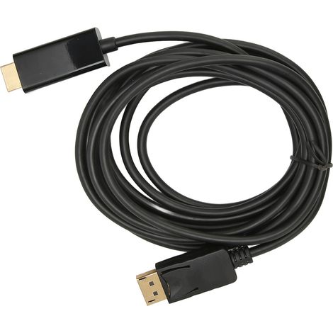 Câble DisplayPort vers HDMI 4K 60Hz sans Délai, Adaptateur Vidéo pour PC, Ordinateur Portable, Moniteur, 3m (1/5)