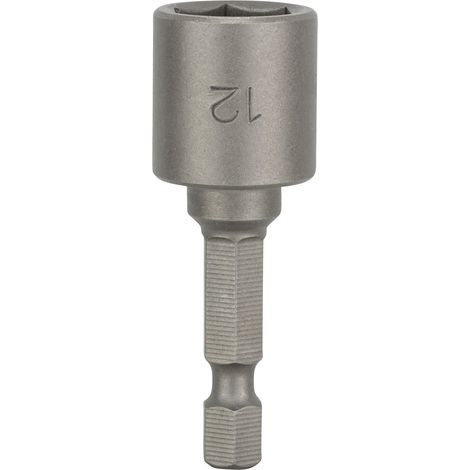 BOSCH Douille ¼" pour vis 6 pans Lg 50 mm - x 1 - 50 mm - 1/4'' - 12 mm - 6 pans (1/7)