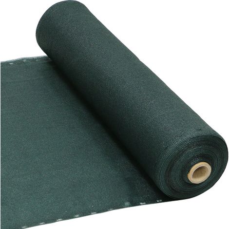 Sichtschutznetz, Windschutznetz 1 m x 25 m, Zaunblende, HDPE, grün (1/4)