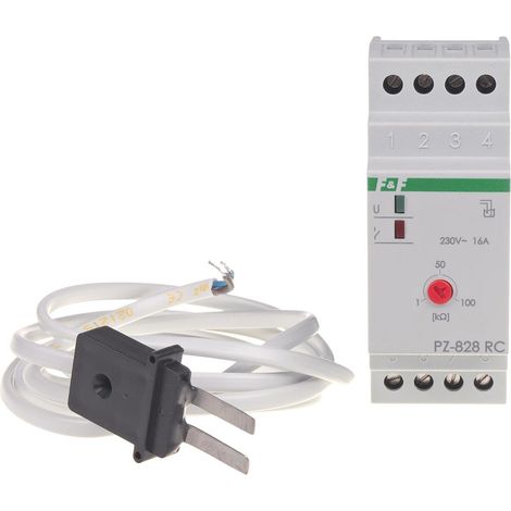 Flüssigkeitsstand-Steuerrelais PZ-828 RC, einstufig, mit Empfindlichkeitseinstellung, mit PZ-Sonde im Lieferumfang enthalten, Kontakte: 1P, I=16A, 2 Module (1/5)