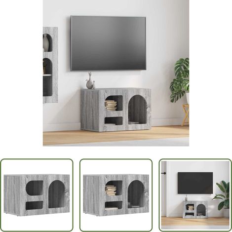 Meuble tv gris sonoma - Meuble TV Gris Sonoma 60 x 35 x 40 cm Bois d'ingénierie (1/5)
