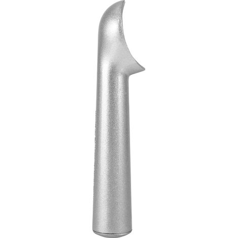 Cuillère à glace en métal portatif, antiadhésive et antigel, outil de cuisine argent mat, sans bâton, pour crème glacée, robuste et pratique (1/5)