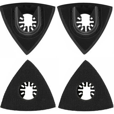 4 porta-sabbia triangolari da 80 mm, pale girevoli multiuso, accessori multifunzionali per utensili elettrici (1/5)