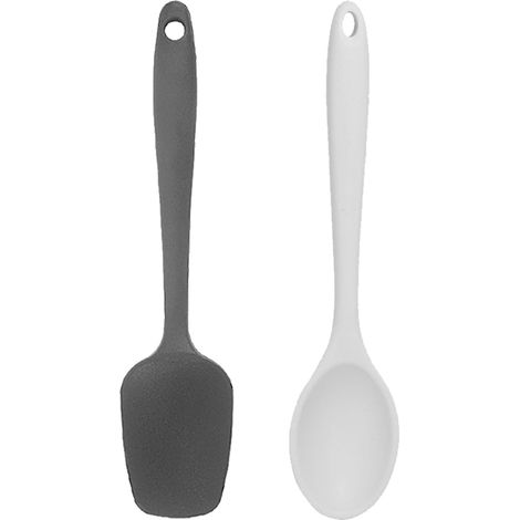 Ustensiles De Cuisine En Silicone - Set De 2 Mini Spatules Flexibles - Pour Poêles Antiadhésives - Lot De 2 Pièces (1/5)