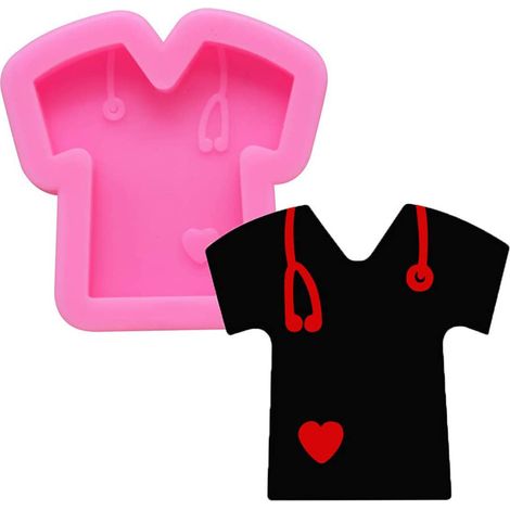 Moule en silicone sur le thème médical pour la confection de t-shirts, desserts, cupcakes et décorations de gâteaux. (1/4)