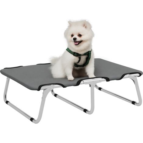 Panier pliable pour chien, robuste et confortable, jusqu'à 10 kg, 71 x 58 x 20 cm, gris