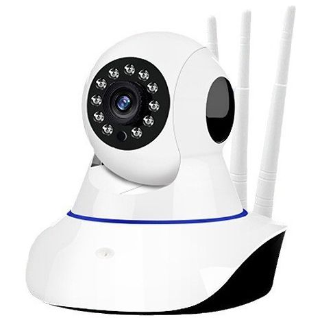WiFi Rotation Vision Nocturne Mouvement avec Antennes Hautes Fréquences Surveillance Intérieure Extérieure Compatible Mobile (1/4)