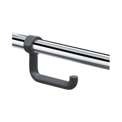 Delabie porte-papier WC pour barre d'appui D32-34mm nylon gris