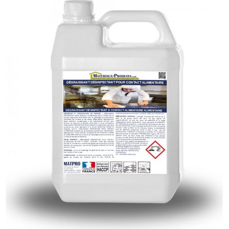 Dégraissant desinfectant pour contact alimentaire - 10 L Incolore - MATPRO (1/2)