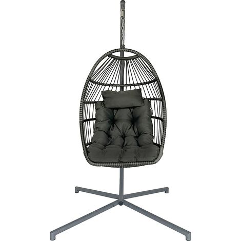 Outdoor/Indoor Wicker Hanging Chair (1/5)