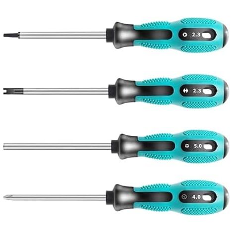 Lot de 4 tournevis triangulaires TA2,3 mm Y5,0 Type U U2.3 Croix intérieure 5,0 Antidérapant Kit précision avec outil à main magnétique multifonction - (1/5)
