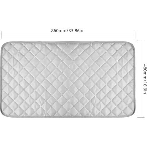 Portable Ironing Board Travel Ironing Board Folding Ironing Mat for Desk and Bed 19 x 33 in (1/4)