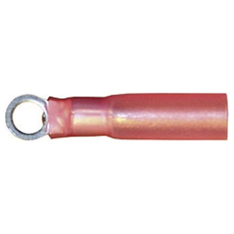Vogt Verbindungstechnik 3616ah Cosse à oeillet avec gaine thermorétractable Section max.=1 mm² Ø du trou=5.3 mm partiellement isolé rouge 1 pc(s) D23243 (1/3)