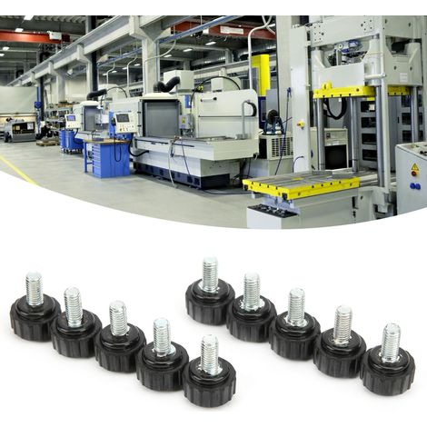 10 Pièces Bouton de Serrage Poignée de Verrouillage M5x16x10 pour Étau et Tour (1/5)