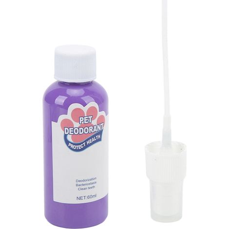 Spray buccal rafraîchissant pour l'haleine des animaux de compagnie (60 ml) - Élimine la mauvaise haleine - Nettoyage buccal et dentaire pour chiens et chats (1/5)
