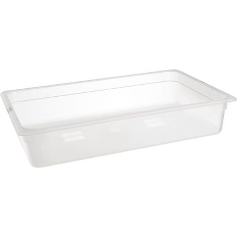 Bac en polypropylène GN 1/1 sans couvercle 100mm - 530 x 325 x 100 mm - NISBETS ESSENTIALS (1/4)