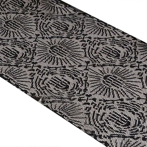 Nappe en dentelle gothique, décoration d'Halloween, en polyester, facile d'entretien et facile à ranger, motif main fantôme (1/5)