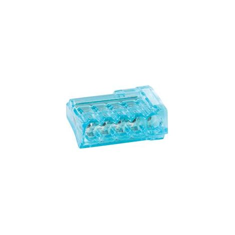 borne de connexion - christal - 5 entrées - 0.5 à 2.5 mm2 - boite de 50 - bizline 301405