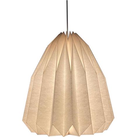 Abat-jour en papier, lanterne origami, lampe d'ambiance, design scandinave, 43 x 25 cm D (1/5)