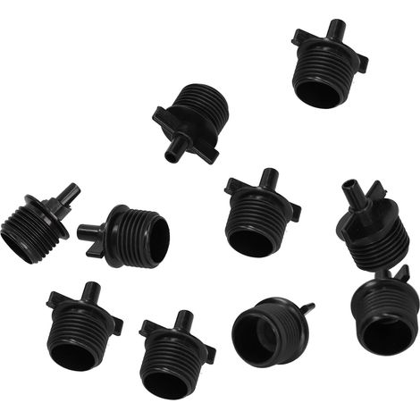50 raccords plats mâles G1/2 6 mm pour buses de brumisation et arroseurs d'irrigation (1/5)