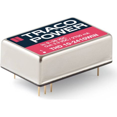 TracoPower THD 10-4810WIN Convertitore DC/DC da circuito stampato 48 V/DC 3.3 V/DC 2.7 A 10 W Num. uscite: 1 x Contenut (1/2)