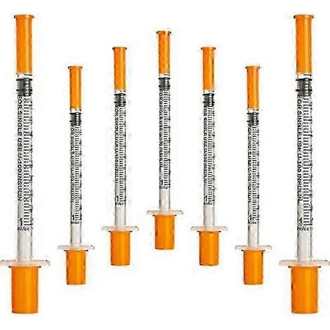 Lot de 50 seringues de 1 ml avec aiguilles 30G de 8 mm de longueur, emballées individuellement, pour des mesures précises en laboratoire. (1/5)