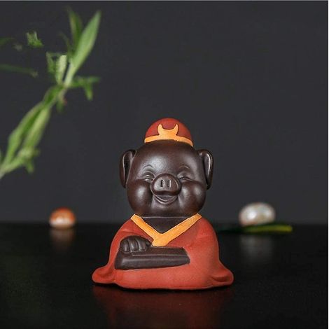 Skulpturen, Statuen, Ornamente, Figuren, Schweinestallzubehör, Dekoration, lila Sandfigur