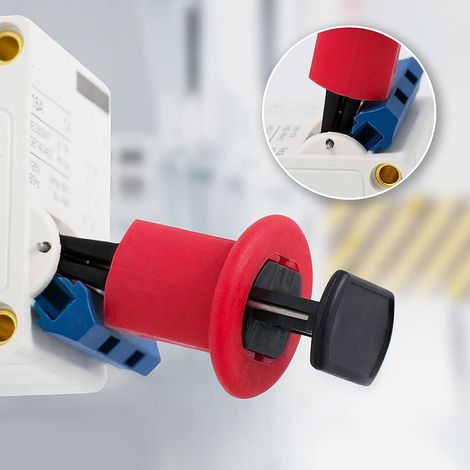 Dispositif de verrouillage de disjoncteur 5 pièces, broche de verrouillage de sortie MCB, disjoncteur miniature standard, verrouillage d'isolation, dispositif Loto pour verrouillage électrique (1/5)