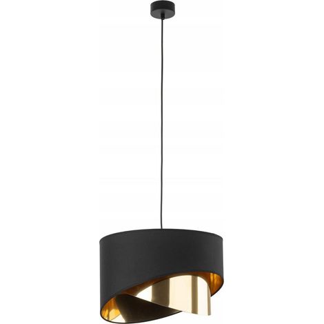 TK Lighting GRANT 4823 Pendelleuchte Schwarz und Gold 38 cm