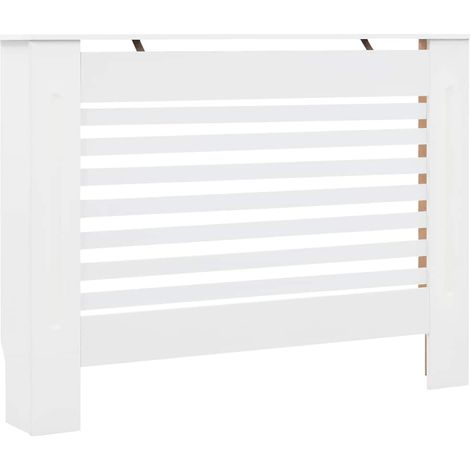 Cubierta para radiador MDF blanco 112x19x81,5 cm vidaXL (1/8)