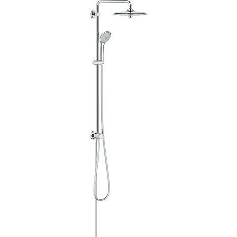 Colonne de douche Euphoria 260 chrome, pomme Ø260 mm, douchette 3 jets, sans mitigeur - Grohe