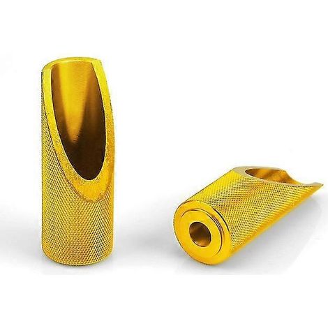 Bunte Aluminium-Motorradfußrasten (2 Stück) für Honda Ruckus Zoomer, Motorradzubehör Rsenl015 – Gold (1/5)