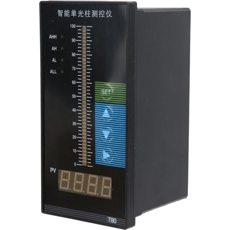 Capteur de Niveau d'Eau Intelligent, Transmetteur de Niveau Liquide avec Contrôleur à Colonne Lumineuse, Alimentation AC220V