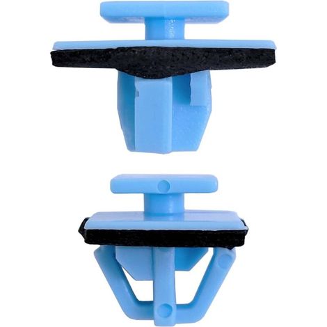 Adatto per 100 pezzi di elementi di fissaggio per modanature parafanghi, portiere e fiancate, plastica blu, ricambi originali, 877561F000, adatti per Hyundai Santa Fe Tucson. (1/4)