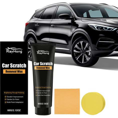 Autokratzerpflegecreme, Polier- und Restaurierungscreme für Autokratzer, Glanzverbesserungs- und Reparaturcreme – 60 g × 1 + Schwamm × 1 + Handtuch × 1 -- BIEMMEDUE (1/5)
