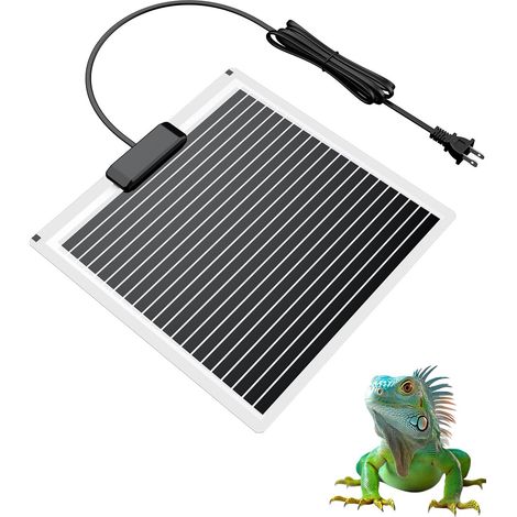 Tapis chauffant 28 W pour reptiles (28 x 28 cm) - Chauffage rapide et sûr sous le terrarium pour tortues, grenouilles, serpents, lézards, geckos, bernard-l'hermite et araignées. Solution de chauffage (1/5)