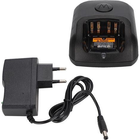 Walkie-Talkie-Ladegerät 100–240 V, für Motorola XIR P8268 DP4400 DP4800 DP4801 DEP550 DEP570 DP2000 DP2400 DP2600 mit Ladeanzeige. Komfortables Laden dank EU-Stecker. (1/5)