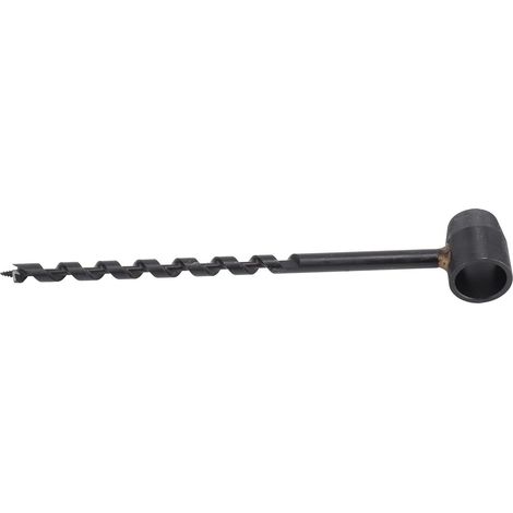 Foret à tarière manuel noir, perceuse de survie portable légère et haute dureté pour le travail du bois en milieu sauvage (10-230 mm) (1/5)