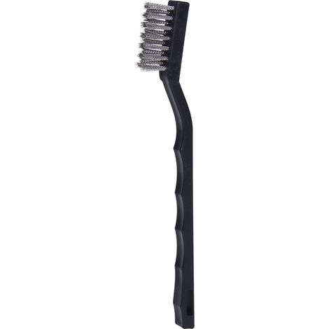 KS Tools 201.2315 Stahldraht Zündkerzen-Drahtbürste-2-reihig, 170mm (1/5)