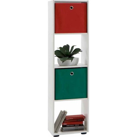 Étagère 4 Niveaux Design "Gaman" 140cm Blanc (1/5)