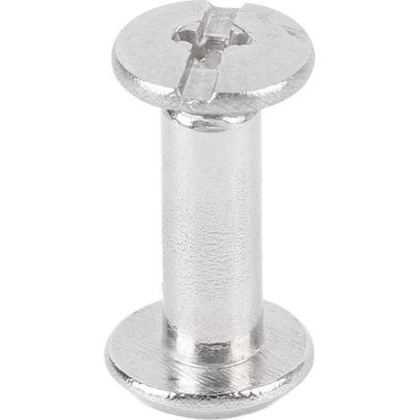 100 jeux de vis à riveter M2 en acier inoxydable haute résistance à tête plate ronde 3 x 8 x 6 mm / 0,12 x 0,31 x 0,24 po (1/5)