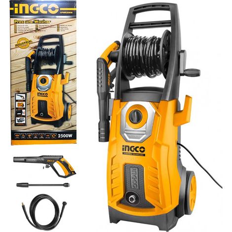 Idropulitrice professionale 160 bar 2500 W elettrica con accessori Ingco HPWR25008 (1/4)
