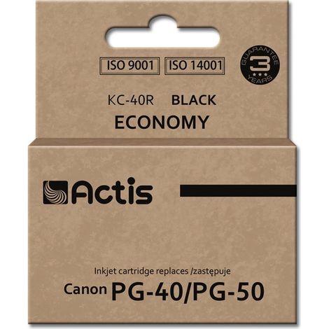 Encre Actis KC-40R (remplace Canon PG-40 / PG-50  Standard  25 ml  noire)