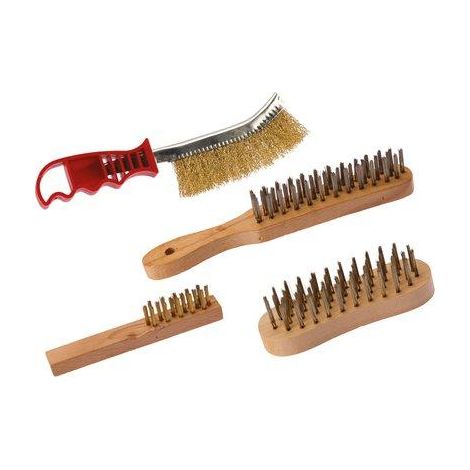 Lot 4 brosses fils acier laitonné SCID - Vendu par 4 (1/5)