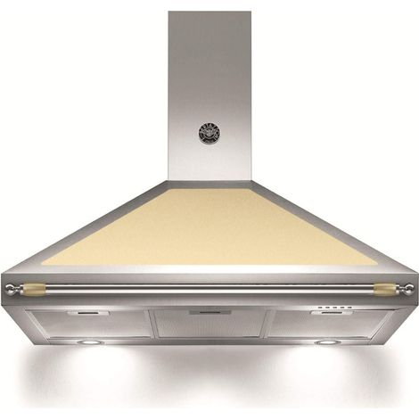 Cappa a parete classe A colore inox e scocca crema 100 cm - Bertazzoni K100HERCRA (1/2)
