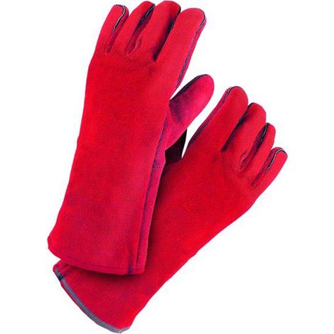 GYS Welding Leather Gauntlets - Heat Resistant Size 10
